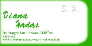 diana hadas business card